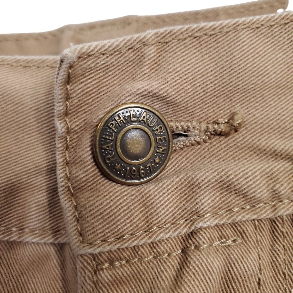 Polo Ralph Lauren Mens Size 38/30 Pants Classic Straight 650 Chino Khaki Tan - Picture 9 of 13